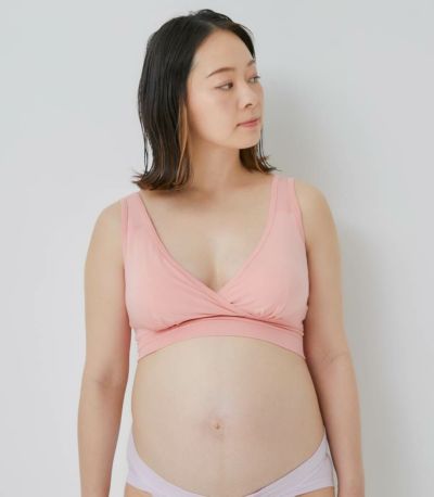 【今だけ10％OFF価格】モーブラしゃんと　授乳ブラ　マタニティブラ　ブラジャー　日本製【授乳服・マタニティウェア・授乳ブラ】