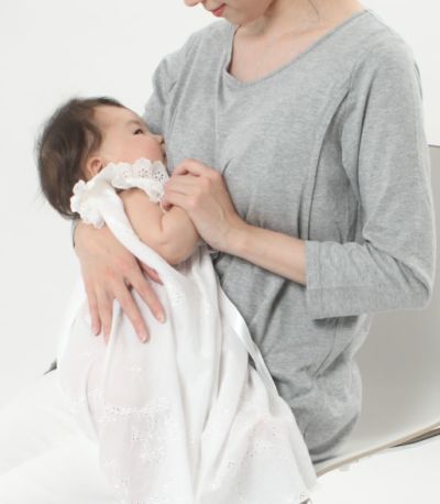 CARINO-DT　チュニック 授乳服 日本製【授乳服・マタニティウェア・授乳ブラ】