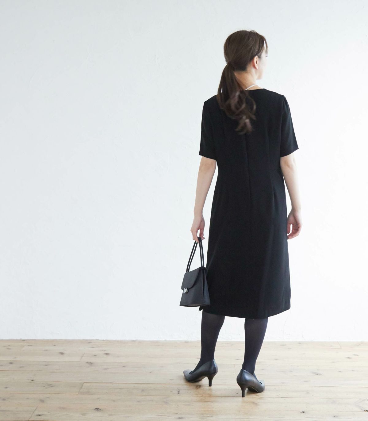 ブラックフォーマルドレス フォーマル授乳服 日本製【授乳服・マタニティウェア・授乳ブラ】