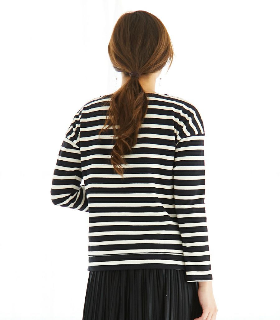 バスクシャツ　授乳服 日本製【授乳服・マタニティウェア・授乳ブラ】