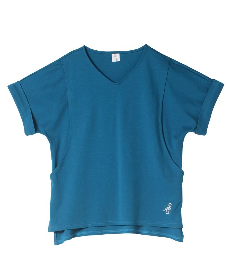 プレーリーＶネック オーガニック<br>授乳服 マタニティ服 日本製【授乳服・マタニティウェア・授乳ブラ】