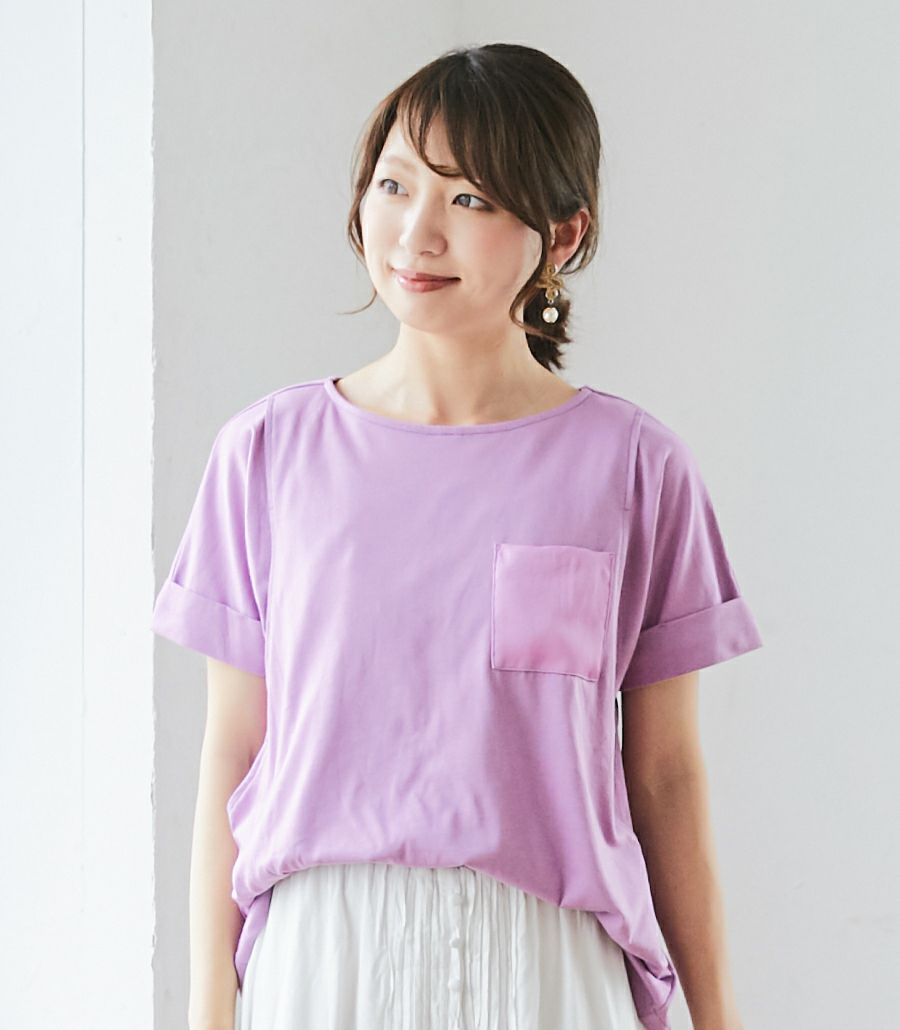 ポケットtシャツ 授乳服 マタニティ服 日本製 授乳服 マタニティ服 日本製 モーハウス 大人かわいい授乳服