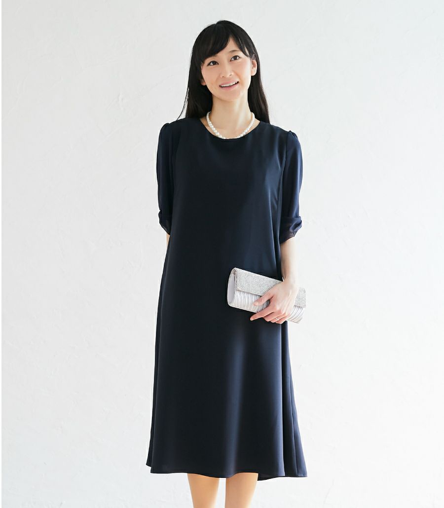 リボンスリーブワンピース 授乳服 マタニティ服 フォーマル授乳服 日本製 授乳服 マタニティ服 フォーマル授乳服 日本製 大人かわいい授乳服