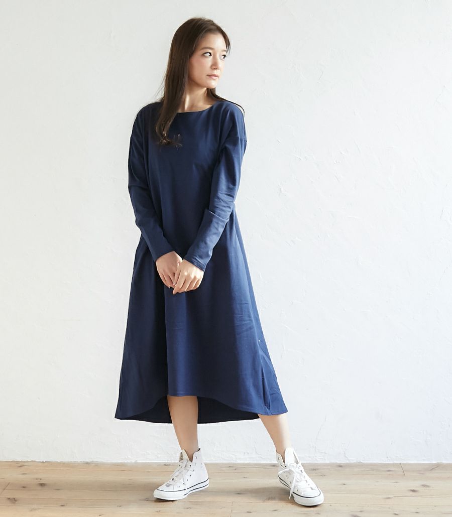 再入荷 フレアーカットソーワンピース 授乳服 マタニティ服 日本製 授乳服 マタニティ服 授乳ワンピ 可愛いワンピ 日本製 モーハウス ワンピース