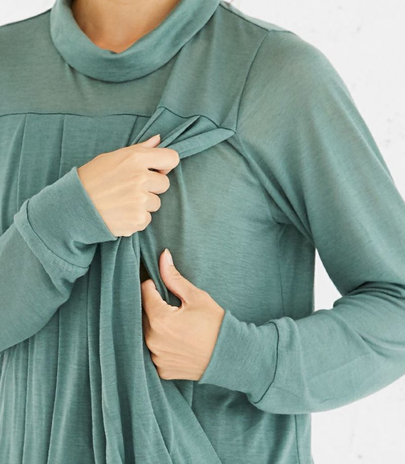 タックドレープT 授乳服 日本製【授乳服・マタニティウェア・授乳ブラ】