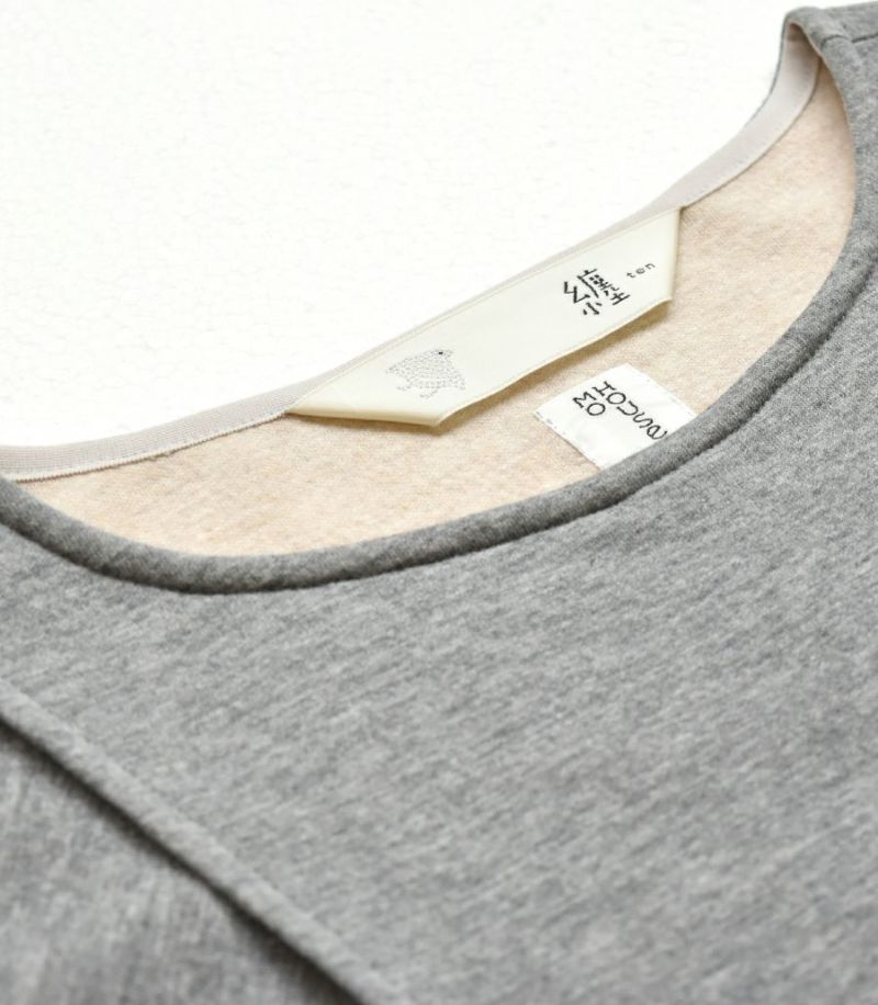 変わり袖切替ワンピース 授乳服 日本製【授乳服・マタニティウェア・授乳ブラ】