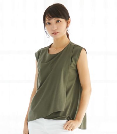 フレンチレイヤーT 授乳服 マタ二ティ服 日本製【授乳服・マタニティウェア・授乳ブラ】