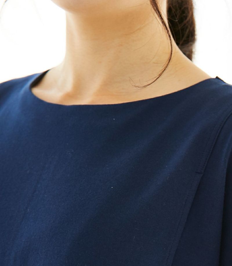 フレアーカットソーワンピース（半袖）　授乳服　マタニティ服　日本製【授乳服・マタニティウェア・授乳ブラ】