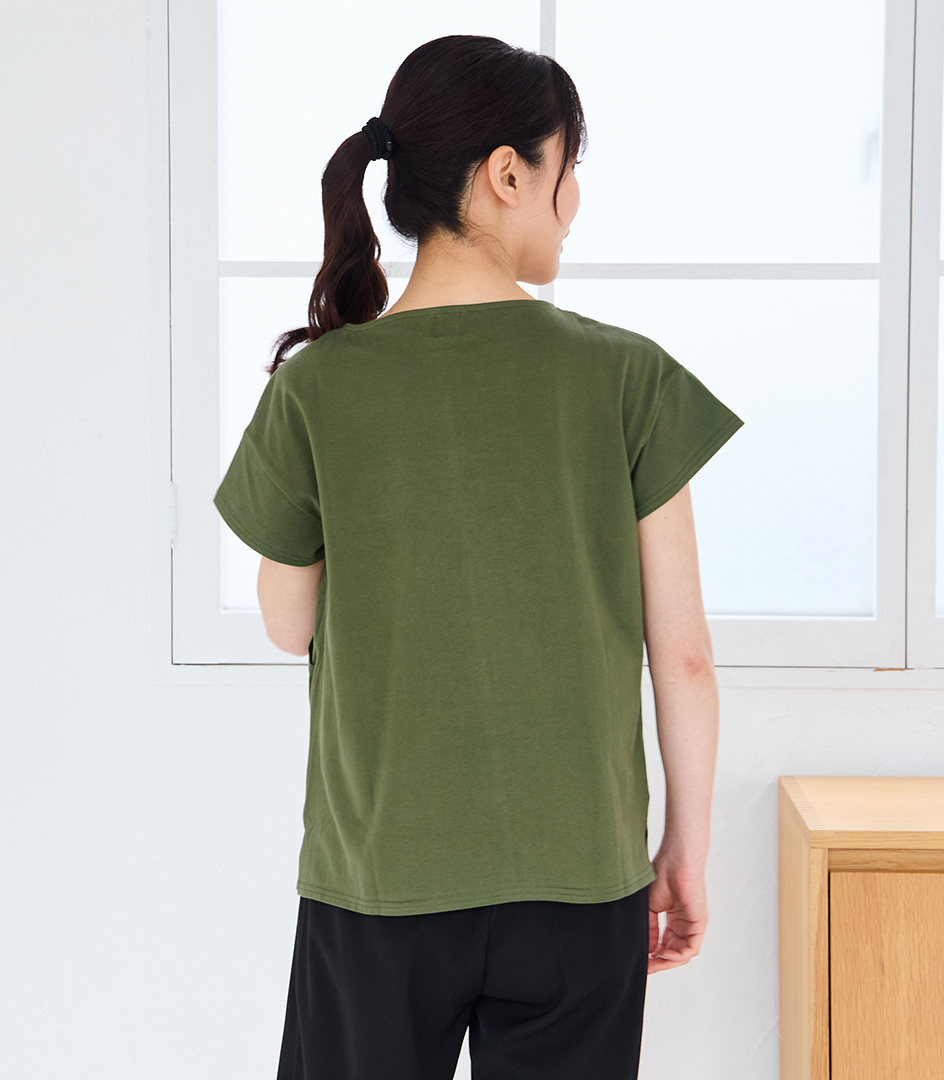 CARINO ベーシックT（半袖） 日本製【授乳服・マタニティウェア・授乳ブラ】