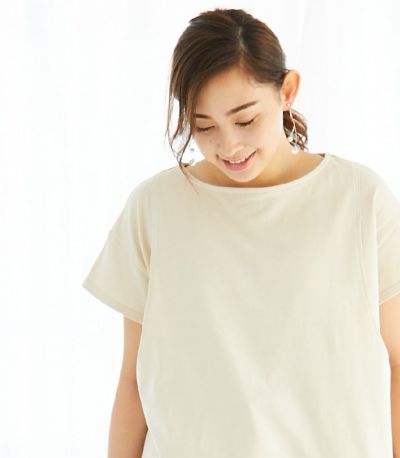 CARINO ベーシックT（半袖） 日本製【授乳服・マタニティウェア・授乳ブラ】