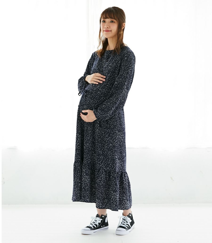 ティアードワンピース 授乳服 マタニティ服 日本製 レビュー 授乳服 マタニティ服のモーハウス