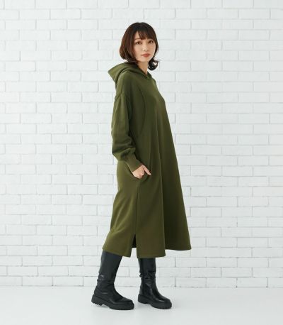 【試着OK】【新色】裏毛パーカーワンピース 授乳服 マタニティ服 日本製【授乳服・マタニティウェア・授乳ブラ】