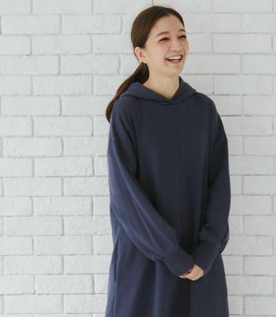 【試着OK】【新色】裏毛パーカーワンピース 授乳服 マタニティ服 日本製【授乳服・マタニティウェア・授乳ブラ】