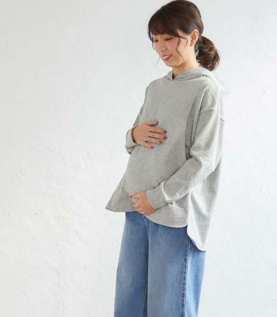 デイリーパーカー 授乳服 日本製【授乳服・マタニティウェア・授乳ブラ】