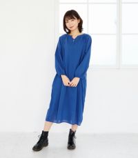 カフタンワンピース 授乳服 マタニティ服 日本製【授乳服・マタニティウェア・授乳ブラ】