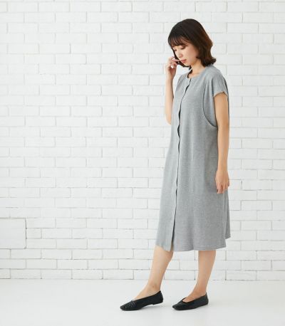 マタニティパジャマワンピース 授乳服 マタニティ服 日本製【授乳服・マタニティウェア・授乳ブラ】