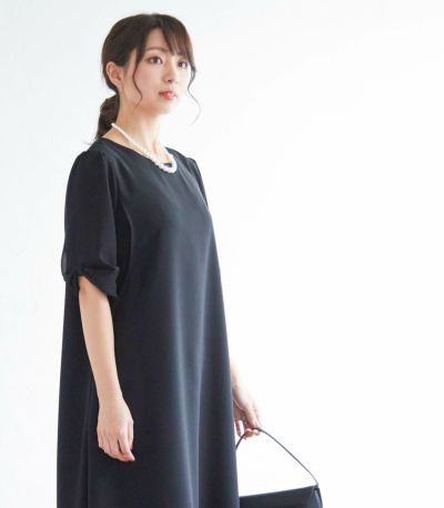 ＜新色＞リボンスリーブワンピース 授乳服 マタニティ服 フォーマル授乳服 日本製【授乳服・マタニティウェア・授乳ブラ】