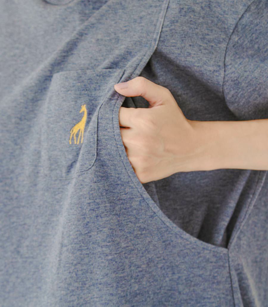 プレーリーオーガニックシンプルT 授乳服 日本製【授乳服・マタニティウェア・授乳ブラ】