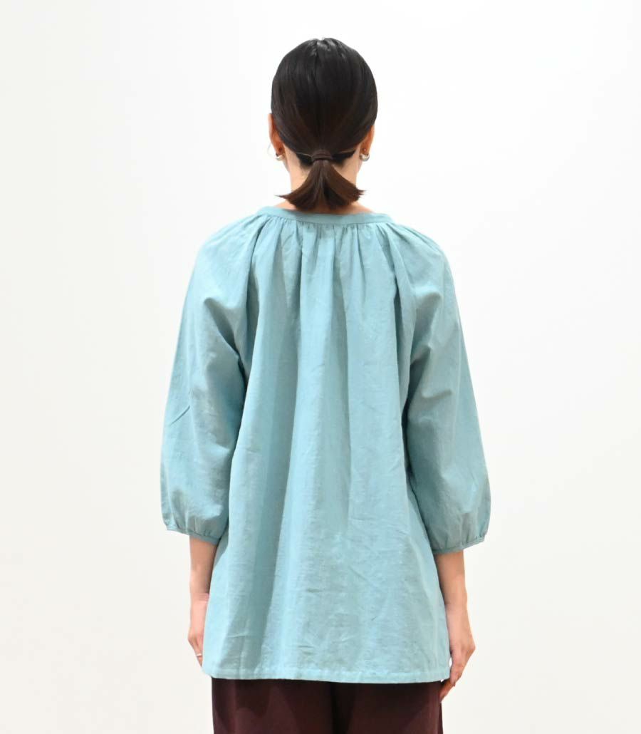 【試着OK】カディコットンブラウス 授乳服 マタニティ服 ネパール製【授乳服・マタニティウェア・授乳ブラ】