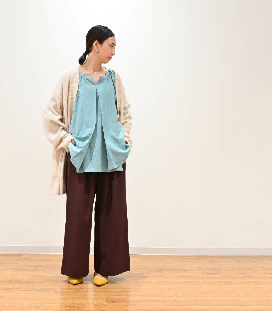 【試着OK】カディコットンブラウス 授乳服 マタニティ服 ネパール製【授乳服・マタニティウェア・授乳ブラ】