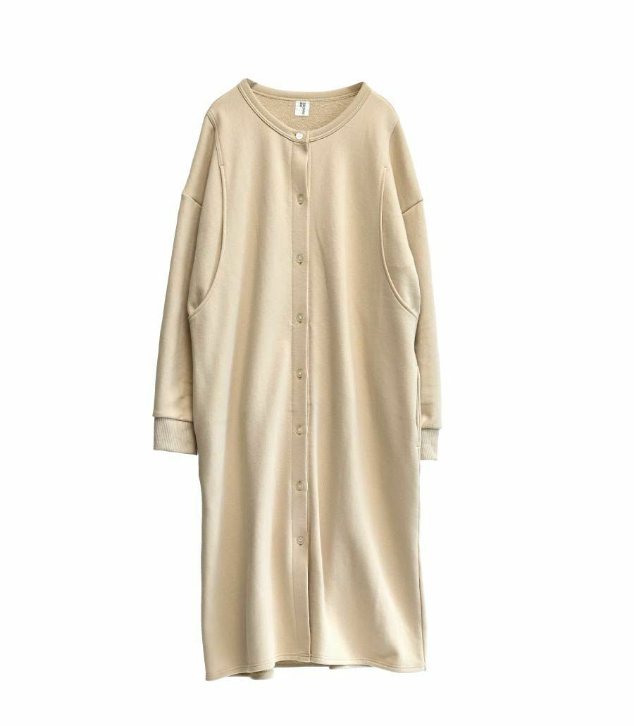 【試着OK】コットン裏毛パジャマワンピース　授乳服 マタニティ服 日本製【授乳服・マタニティウェア・授乳ブラ】