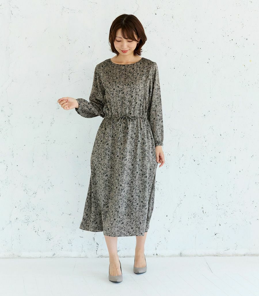 アンティークフラワーワンピース