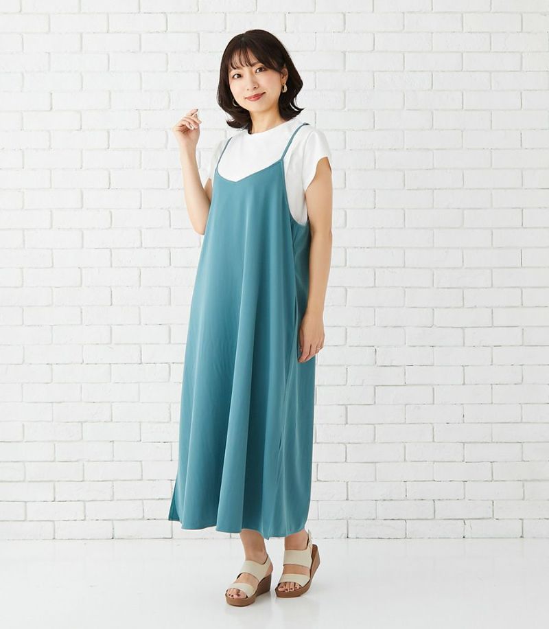 WACOAL  respiration ワンピース　授乳服　セット　マタニティ セール】シフォンスリーブ ストレッチジョーゼットワンピース