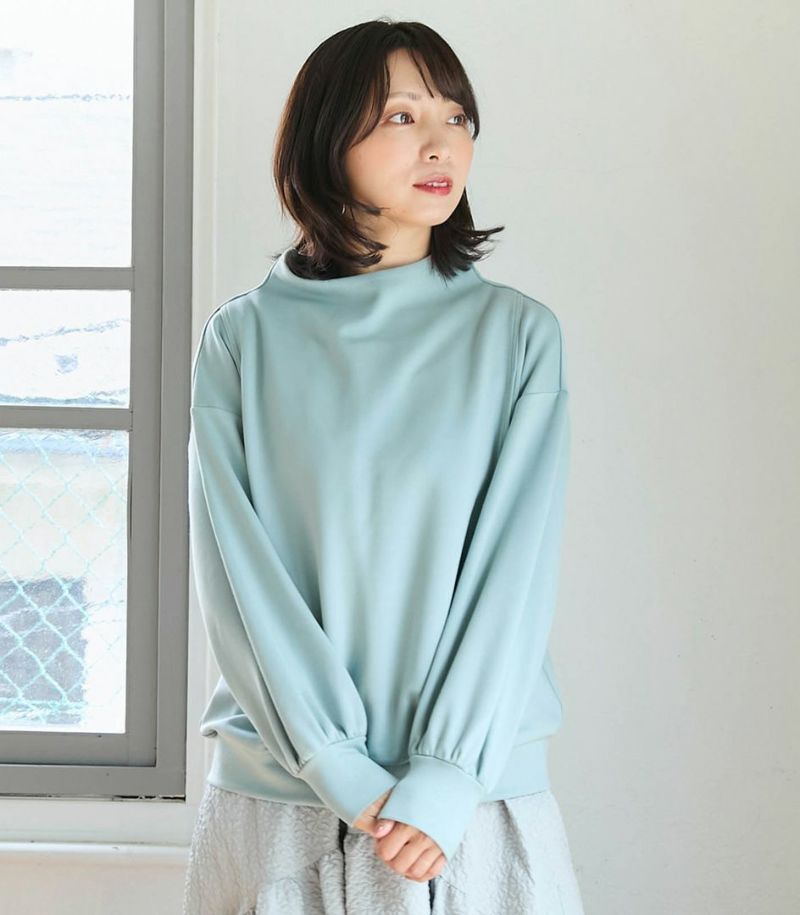 モーハウス ボトルネックトップス ピンク 授乳服 モーハウス ボトルネックトップス ピンク 授乳服